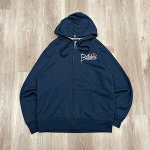 Vintage 00s Y2K Billabong Full Zip Hoodie Men's Size Medium Surf Navy Blue